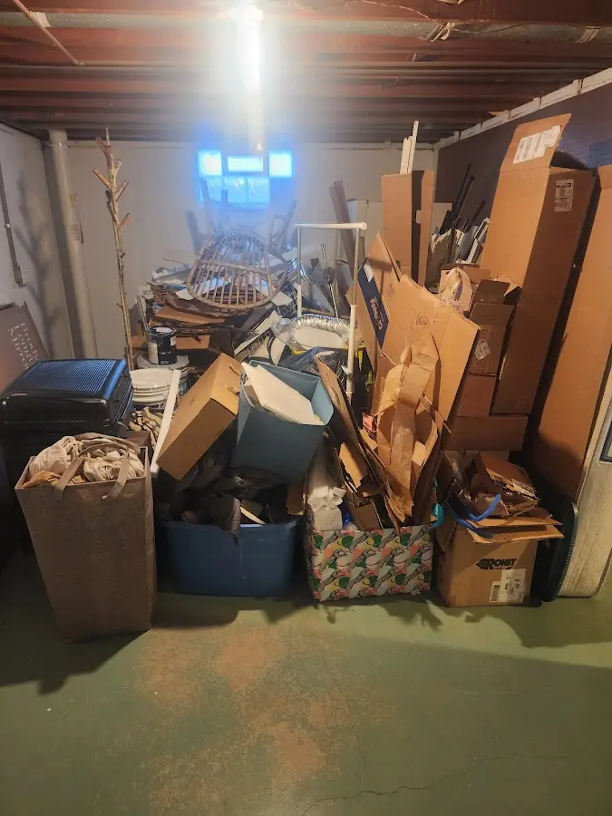 Roll-off dumpster container at job site for Roll Off Dumpster Rental in East Providence